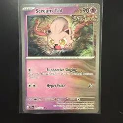 Pokemon TCG Temporal Forces - Scream Tail 077/162 - Cosmos Holo Promo NM - Image 1