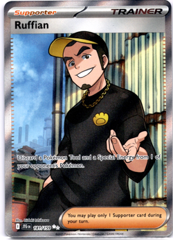 Pokemon TCG Ruffian 181/159 Sv09 Journey Together Trainer Holo Rare Near Mint - Image 1