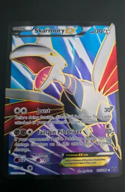 Skarmory EX (145 Full Art) 145/146 XY Holo LP Pokemon TCG - Image 1