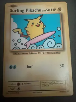 Pokemon TCG Surfing Pikachu XY Evolutions 111/108 Regular Secret Rare - Image 1