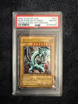 Blue-Eyes White Dragon LOB-001 The Legend of Blue Eyes White Dragon PSA 8 - Image 1