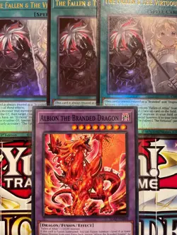 🔥3x The Fallen & the Virtuous - Ultra Rare 1st Edition CH01-EN019 NM - Image 1