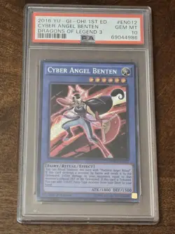 Yu-Gi-Oh! 2016 Cyber Angel Benten #en012 1st Edition - DOL3: Secret Rare PSA 10 - Image 1
