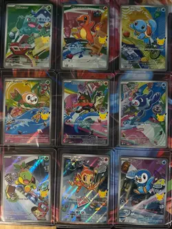 Pokemon First Partner Illustration Collection Series 1 Promo Set - 9 Cards - NM - Image 2