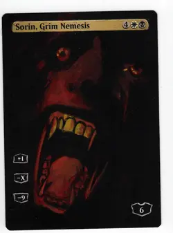 Sorin, Grim Nemesis Altered Art Mtg Hand Painted Card Commander - Image 1