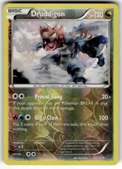 Druddigon 83/114 XY - Steam Siege LP Pokemon Card TCG - Image 1