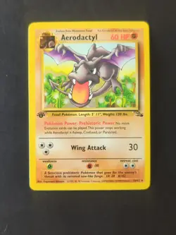 Pokemon TCG Aerodactyl Fossil Card 16/62 1st Edition Regular Non-Holo - Image 1