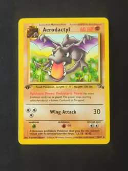 Pokemon TCG Aerodactyl Fossil Card 16/62 1st Edition Regular Non-Holo - Image 2