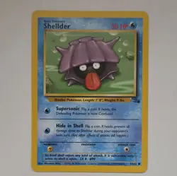 Pokemon TCG Shellder Fossil, 1st Edition Common Card 54/62 - Image 1