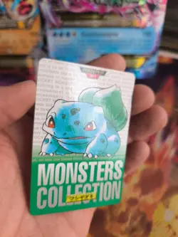 Pokemon Karte Card carddass Monsters collection Green 1996 japanese Bulbasaur NM - Image 2