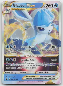 Glaceon VSTAR - Promo Holo SWSH: Sword & Shield Promo Cards SWSH197 NM - Image 1