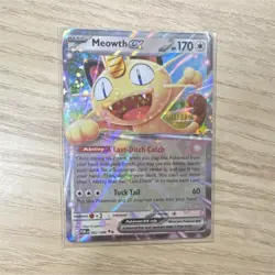 Pokemon Meowth EX 062/088 POR Basic EX Holo Card 170 HP Nintendo - Image 1