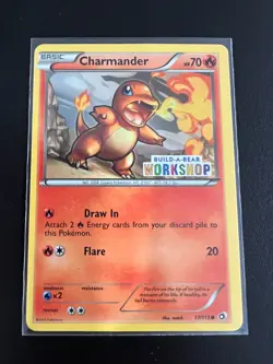 Charmander Build-A-Bear New Promo 17/113 Pokemon Card 2013 - Image 1