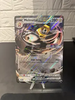 Pokemon TCG: Melmetal EX 105/142 Stellar Crown Stamped JUMBO card - NM - Image 1
