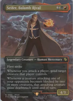 MTG Foil Seifer, Balamb Rival (Borderless) R Commander: FINAL FANTASY 451 NM - Image 1