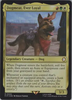MTG Foil Dogmeat, Ever Loyal M Universes Beyond: Fallout 2 NM - Image 1