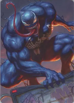 MTG Normal Venom, Deadly Devourer Art Card S Art Series: Marvel's Spider-Man NM - Image 1
