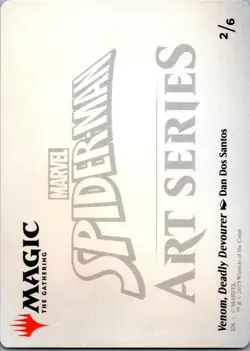 MTG Normal Venom, Deadly Devourer Art Card S Art Series: Marvel's Spider-Man NM - Image 2