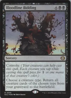 MTG (FOIL) Bloodline Bidding R Lorwyn Eclipsed 91 NM - Image 1