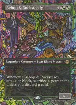 Normal Bebop & Rocksteady (Borderless) R Teenage Mutant Ninja Turtles 204 NM - Image 1