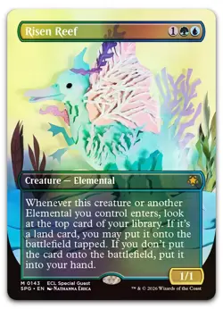 Risen Reef (Borderless) #143 (Foil) (NM) Special Guests SPG Magic MTG - Image 1