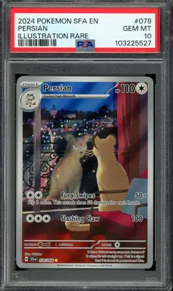 [PSA 10] Persian 078/064 Shrouded Fable SFA IR Illustration Rare POKEMON - Image 1