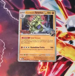 Pokemon TCG - Team Rocket's Tyranitar Cosmos Prerelease Promo - DRI 096/182 - NM - Image 1