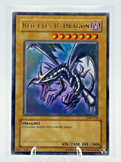 Yu-Gi-Oh! TCG: Red-Eyes B. Dragon (1996) LOB-070 (LP/MP) - Image 1