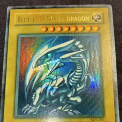 Yu-Gi-Oh! Konami Blue-Eyes White Dragon Holo SDK-001 Fade/Glossy Rare MP - Image 2