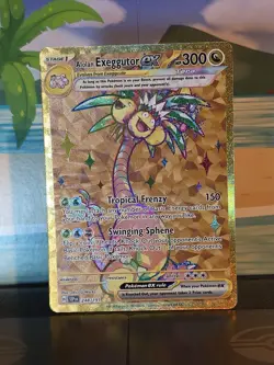 Alolan Exeggutor EX 242/191 Special Illustration Rare (Gold) 3 Card Lot Pokemon - Image 2