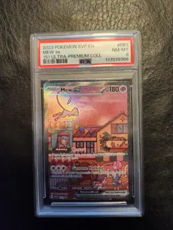 Mew ex 053 Sv: Scarlet & Violet Promo Cards Holo PSA 8 - Image 2