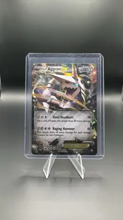 Pokemon TCG Aggron EX Primal Clash Holo Ultra Rare Card 93/160 - Image 1