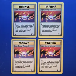 4 Pokemon Base Set 2 Cards - #108/130 Super Energy Removal - Image 1