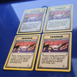 4 Pokemon Base Set 2 Cards - #108/130 Super Energy Removal - Image 2