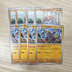 Pokemon Playset Perfect Order Binacle & Barbaracle 5-Card Lot - Basic & Stage 1 - Image 1