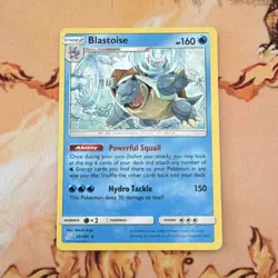 Pokemon Blastoise 25/181 Team Up Rare Hydro Tackle English Card NM - Image 1