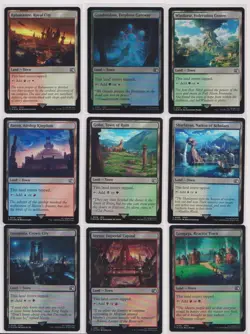 MTG 9 Card Foil Town Lot Final Fantasy - Image 1