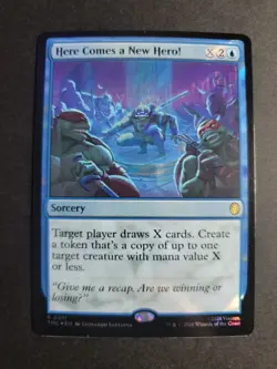 Here Comes a New Hero! (Surge Foil) Rare MTG Ninja Turtles Commander - Image 1