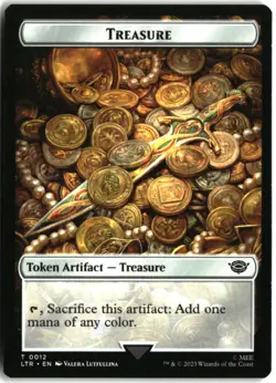 MTG Halfling // Treasure Double-Sided Token T Commander: The Lord of the Rings: - Image 2