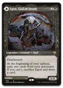 Egon, God of Death (Showcase) #306 (NM) Kaldheim KHM Magic MTG - Image 1