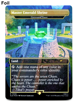 Master Emerald Shrine (7030) - Rainbow Foil - [Secret Lair Series] MTG Magic - Image 1