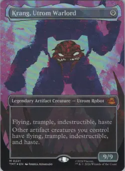 Foil Krang, Utrom Warlord (Borderless) M Teenage Mutant Ninja Turtles 221 NM - Image 1
