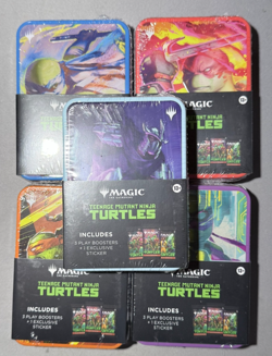 Magic: The Gathering Teenage Mutant Ninja Turtles Tin [TMNT Set] 3 Pack Booster - Image 2