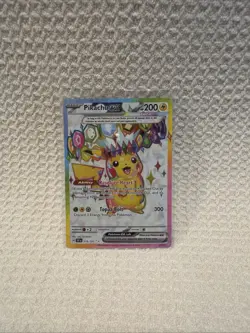Pokemon TCG Surging Sparks Pikachu EX 219/191 Full Art Ultra Rare - Image 1