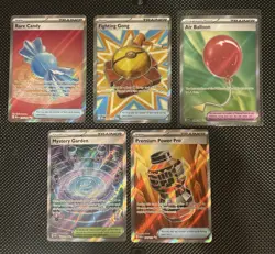 Pokemon TCG Lot 5 Full Art Trainer Cards from Mega Evolutions Set M/NM - Image 1