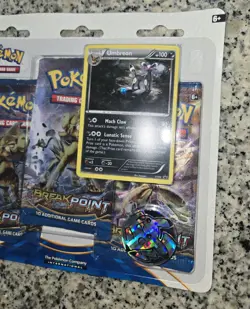 POKEMON BREAKPOINT 3 PACK BLISTER FACTORY SEALED WITH UMBREON PROMO XY96 NEW - Image 3