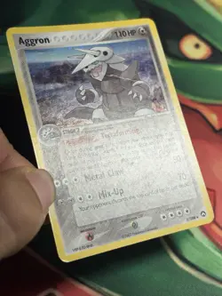 Aggron 1/108 Holo Rare 2007 Ex Power Keepers Pokemon Reverse Holo HP - Image 5