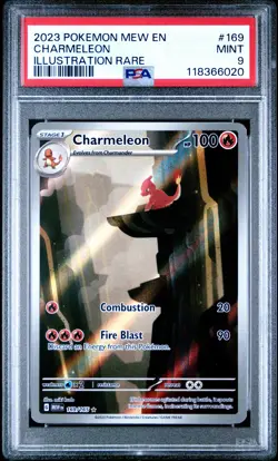 2023 Pokemon Mew En-151 #169 Charmeleon Illustration Rare PSA 9 - Image 1