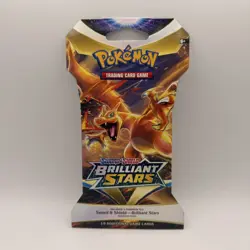 Pokemon TCG Sword & Shield - Brilliant Stars Sleeved Booster Pack Charizard Art - Image 1