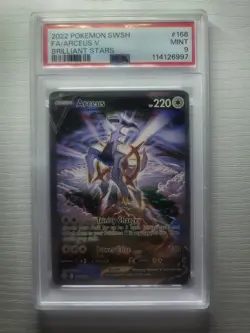 Pokemon SWSH FA/ARCEUS v Brilliant Stars #166 2022 PSA 9 - Image 1